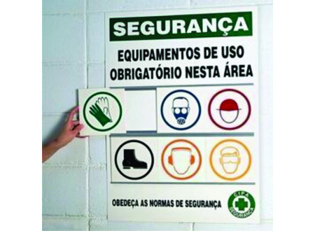 Placar de EPI´s Equipamento de uso Obrigatório